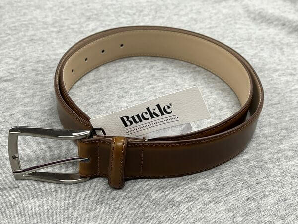 Buckle Casablance Belt Tan - Panthers Menswear