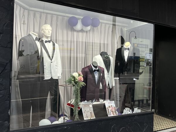 Window Display - Panthers Menswear