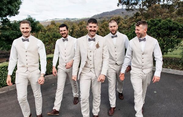 Mens Linen Look Wedding Suits - Panthers Menswear