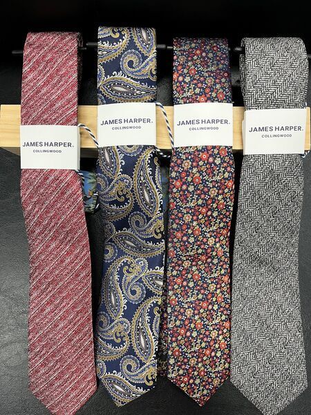 Mens Ties by James Harper - Panthers Menswear